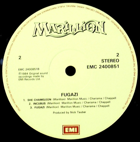 Marillion - Fugazi | EMI (EMC 2400851) - 6