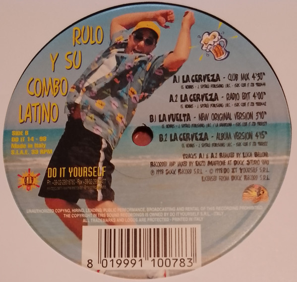 Rulo Y Su Combo Latino - La Cerveza | Do It Yourself Entertainment (DO IT 14-98) - 2
