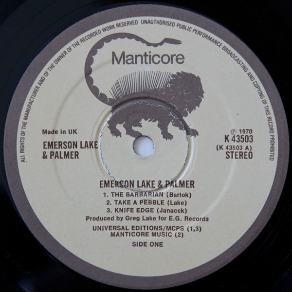 Emerson, Lake & Palmer - Emerson Lake & Palmer | Manticore (K 43503) - 3
