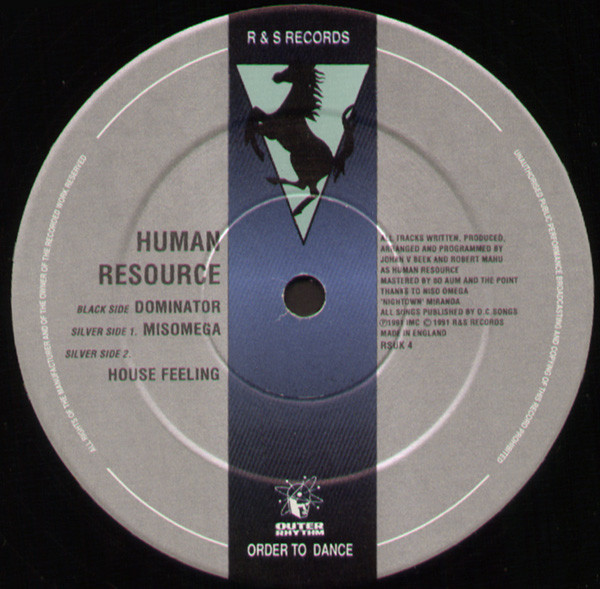Human Resource - Dominator | R & S Records (RSUK 4) Human Resource - Dominator | R & S Records (RSUK 4)