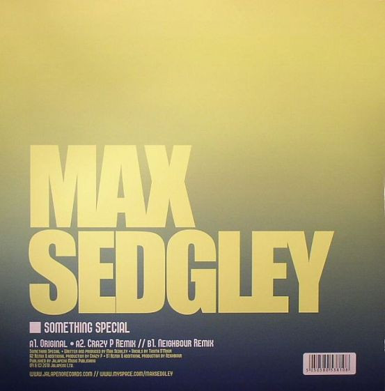 Max Sedgley - Something Special | Jalapeno Records (JAL92) - 2