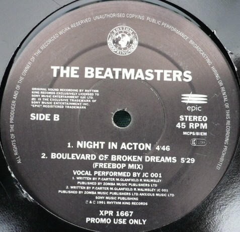 The Beatmasters - Boulevard Of Broken Dreams | Epic (XPR 1667) - 2