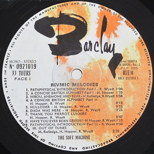 Soft Machine - Vol 2 | Barclay (921 019) - 3
