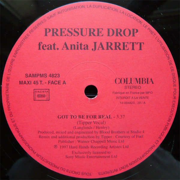 Pressure Drop Feat. Anita Jarrett - Got To Be For Real | Columbia (SAMPMS 4823)