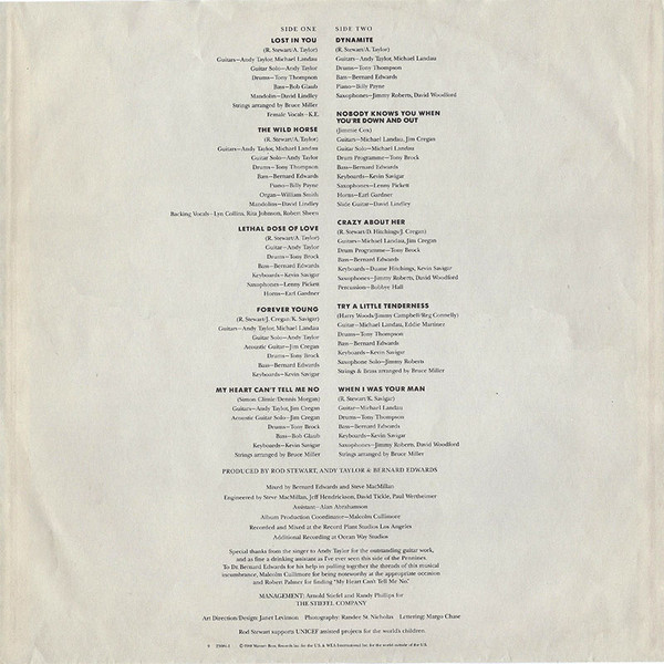 Rod Stewart - Out Of Order | Warner Bros. Records (925684-1) - 4