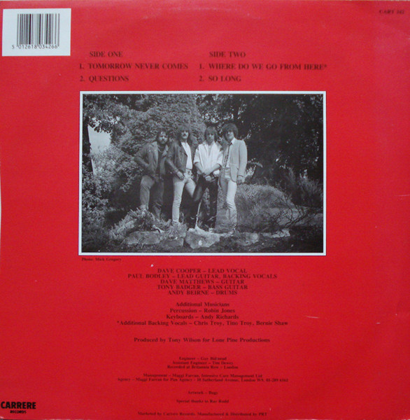 Scorched Earth - Tomorrow Never Comes | Carrere (CART 342) - 2