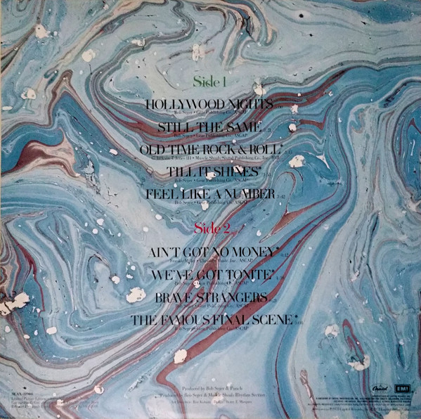 Bob Seger And The Silver Bullet Band - Stranger In Town | Capitol Records (SEAX-11904) - 2