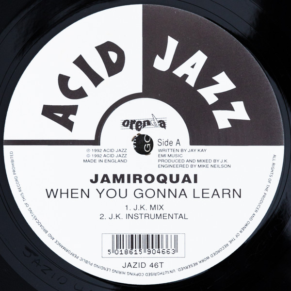 Jamiroquai - When You Gonna Learn | Acid Jazz (JAZID 46T) - 3 Jamiroquai - When You Gonna Learn | Acid Jazz (JAZID 46T) - 3