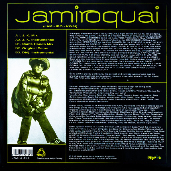 Jamiroquai - When You Gonna Learn | Acid Jazz (JAZID 46T) - 2 Jamiroquai - When You Gonna Learn | Acid Jazz (JAZID 46T) - 2
