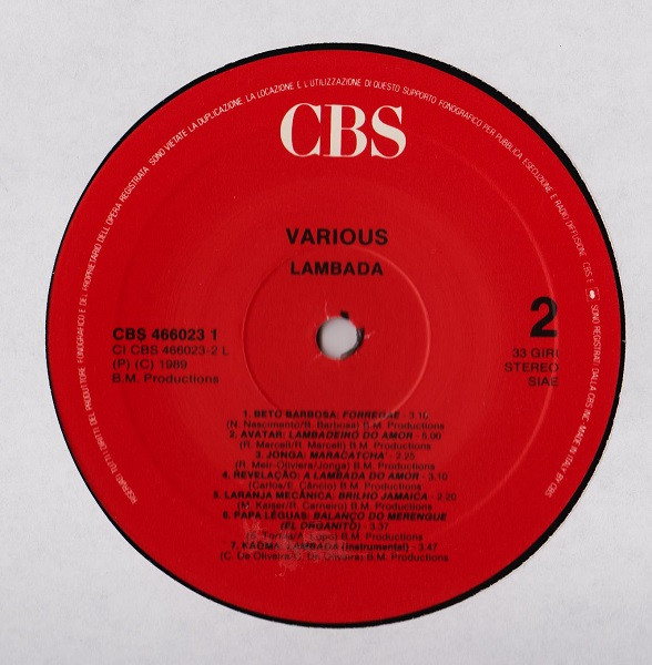 Various - Lambada | CBS (466023 1) - 4