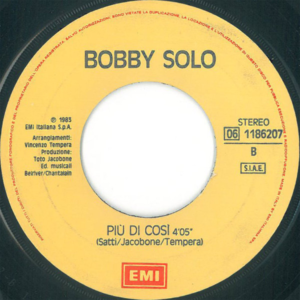 Bobby Solo - Straniero | EMI (06 1186207) - 3