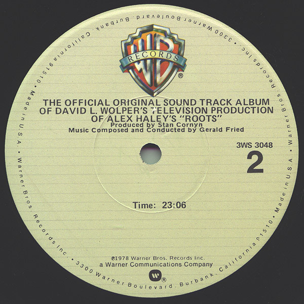 Gerald Fried - Roots (The Official Original Sound Track Album Of David L. Wolper's Television Production Of Alex Haley's) | Warner Bros. Records (3WS 3048) - 4 Gerald Fried - Roots (The Official Original Sound Track Album Of David L. Wolper's Television Production Of Alex Haley's) | Warner Bros. Records (3WS 3048) - 4