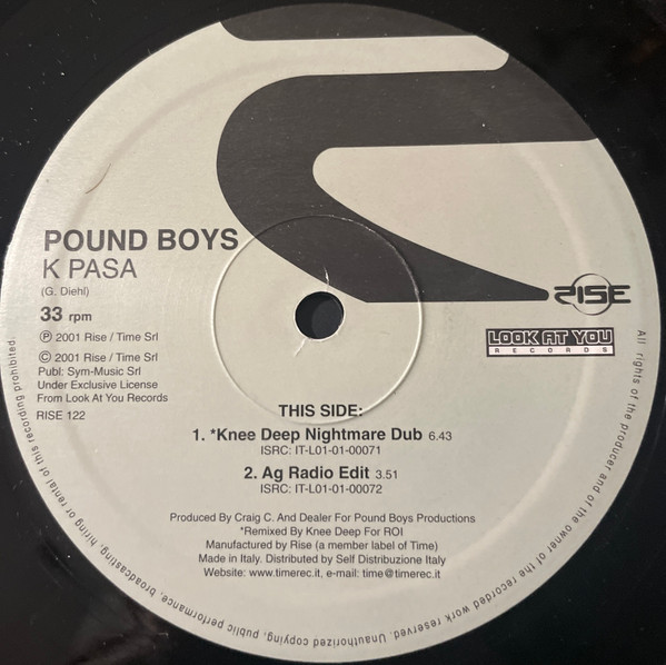 Pound Boys - K Pasa | Rise (RISE 122) - 2