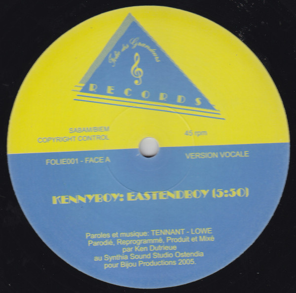 Kennyboy - Eastendboy | Folie Des Grandeurs (FOLIE001) - 2 Kennyboy - Eastendboy | Folie Des Grandeurs (FOLIE001) - 2