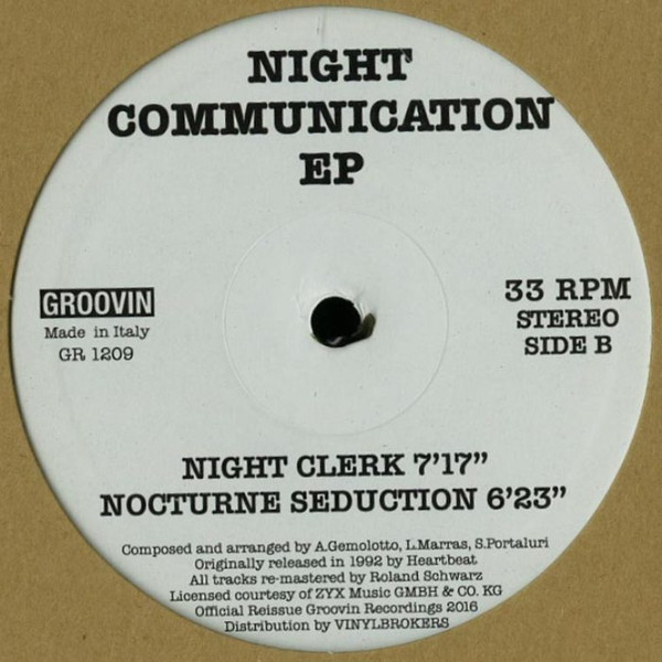 Night Communication - Night Communication EP | Groovin Recordings (GR 1209) - 2