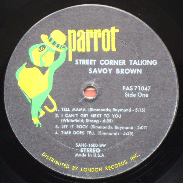 Savoy Brown - Street Corner Talking | Parrot (PAS 71047) - 4 Savoy Brown - Street Corner Talking | Parrot (PAS 71047) - 4