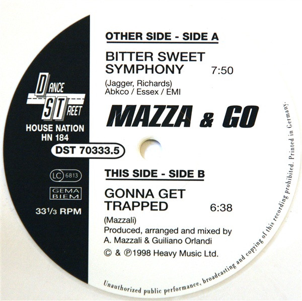 Mazza & Go - Bitter Sweet Symphony | House Nation (HN 184) - main