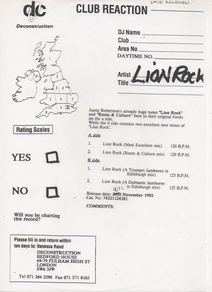 Lionrock - Lionrock | Deconstruction (GO 3) - 3 Lionrock - Lionrock | Deconstruction (GO 3) - 3