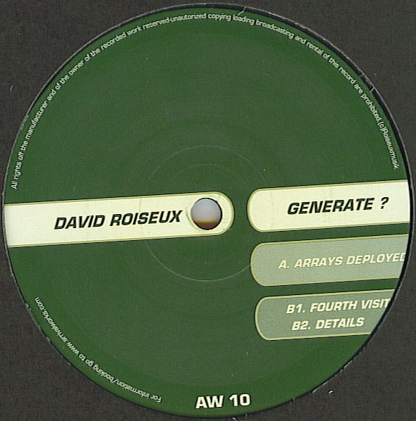 David Roiseux - Generate ? | Arrival Works (AW 10) - 3