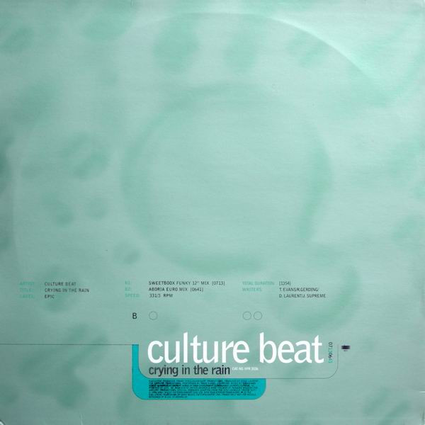 Culture Beat - Crying In The Rain | Epic (XPR 3036) - 2 Culture Beat - Crying In The Rain | Epic (XPR 3036) - 2