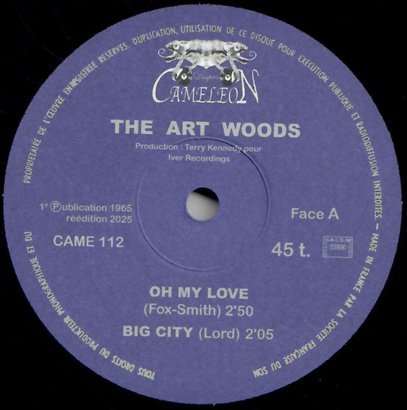The Artwoods - Oh My Love | Cameleon Records (CAME 112) - 3