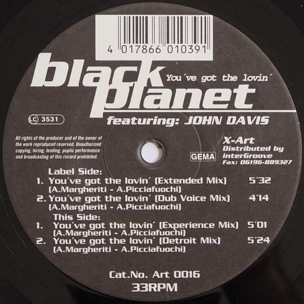 Black Planet Featuring John Davis - You've Got The Lovin' | X-Art (ART 0016)