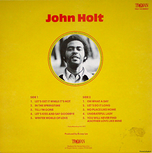 John Holt - 3000 Volts Of Holt | Trojan Records (TRLS 143) - 2
