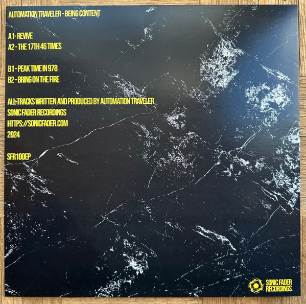 Automation Traveler - Being Content | Sonic Fader Recordings (SFR100EP) - 3
