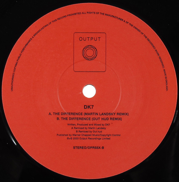 DK7 - The Difference (Remixes) | Output (OPR 55 X) - 3