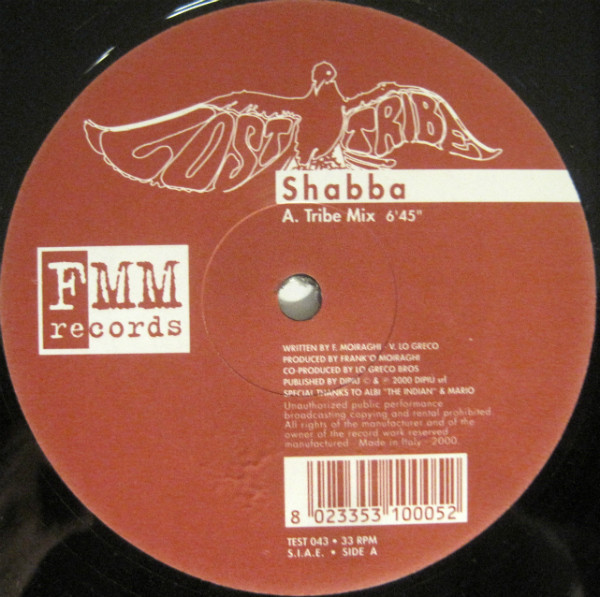 Lost Tribe - Shabba | FMM Records (TEST 043)