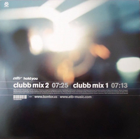ATB - Hold You | Kontor Records (Kontor191) - 2