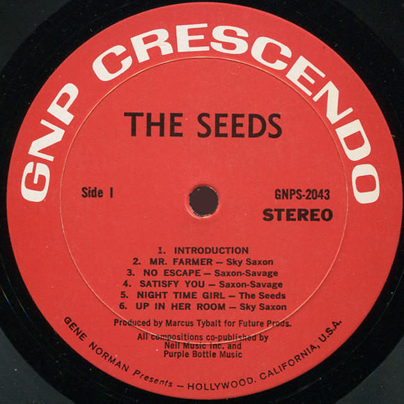 The Seeds - Raw & Alive In Concert At Merlin's Music Box | GNP Crescendo (GNPS 2043) - 4