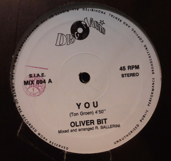 Oliver Bit / Patty Wilson - You / It's A Fine Day | Discomagic Records (MIX 694) - main
