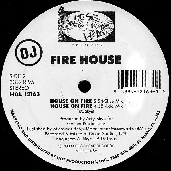 Fire House - House On Fire (USED) | Loose Leaf Records (HAL 12163) - 2