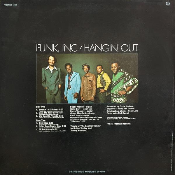 Funk Inc. - Hangin' Out | Prestige (PR 10059) - 2