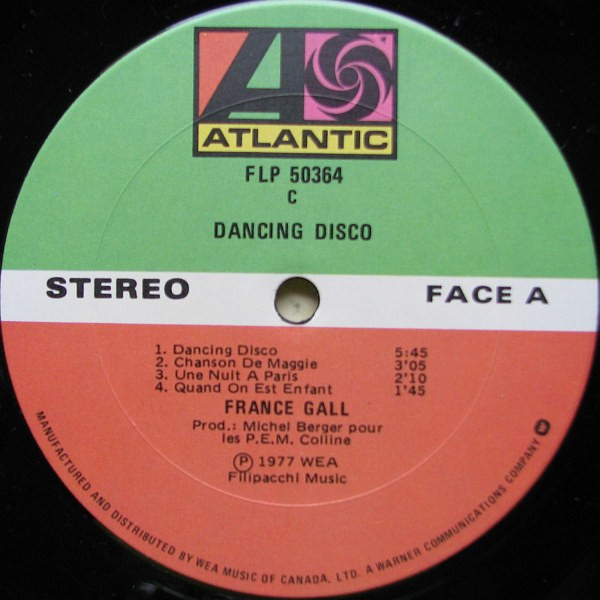 France Gall - Dancing Disco [Vinyl] | Atlantic (FLP 50364) - 3