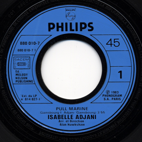 Isabelle Adjani - Pull Marine | Philips (880 010-7) - 3