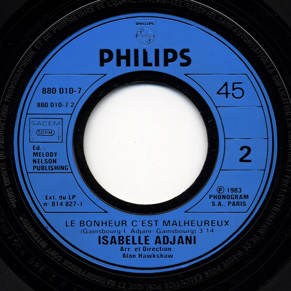 Isabelle Adjani - Pull Marine | Philips (880 010-7) - 4