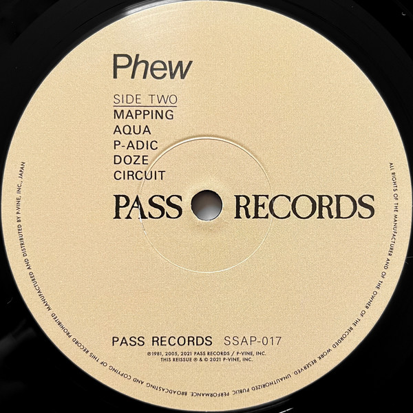 Phew - Phew | P-Vine Records (SSAP-017) - 4