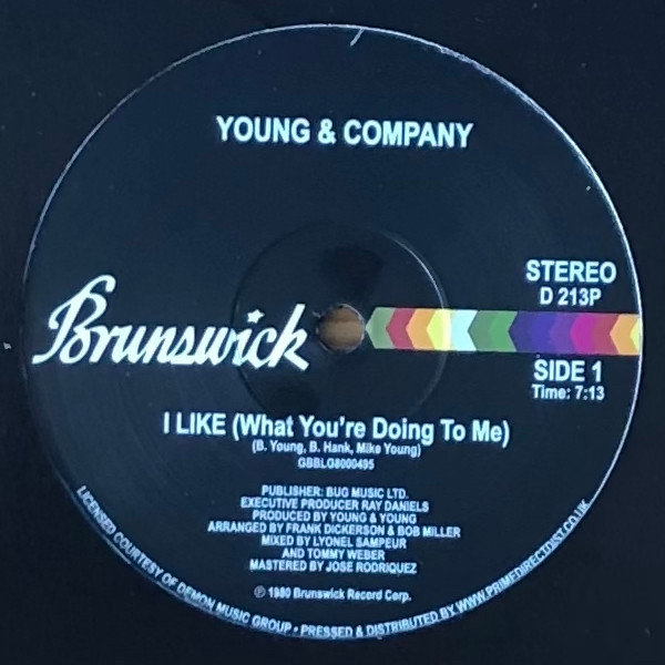 Young & Company - I Like (What You're Doing To Me) | Brunswick (D 213P) - main