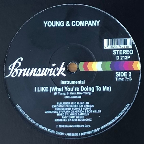 Young & Company - I Like (What You're Doing To Me) | Brunswick (D 213P) - 2