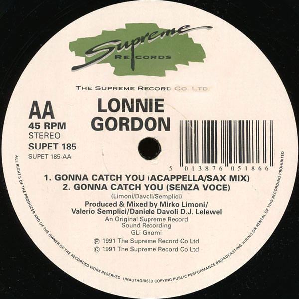 Lonnie Gordon - Gonna Catch You | Supreme Records (SUPET 185) - 4 Lonnie Gordon - Gonna Catch You | Supreme Records (SUPET 185) - 4