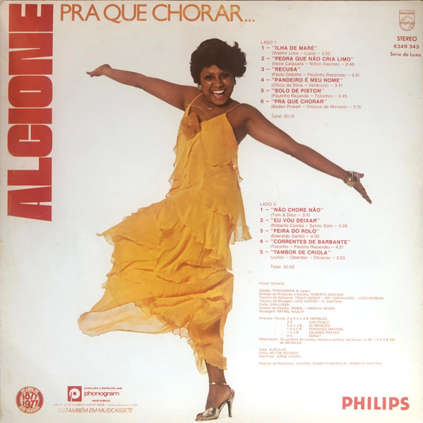 Alcione - Pra Que Chorar | Philips (6349 343) - 2
