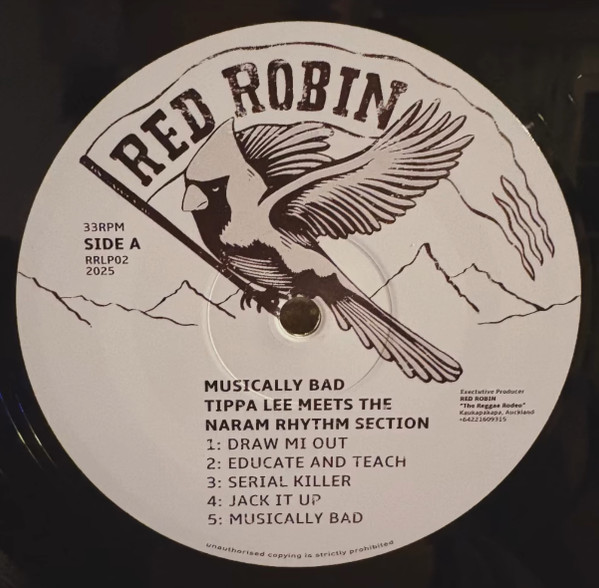Tippa Lee / Naram - Meets The Naram Rhythm Section: Musically Bad | Red Robin (RRLP002) - 3