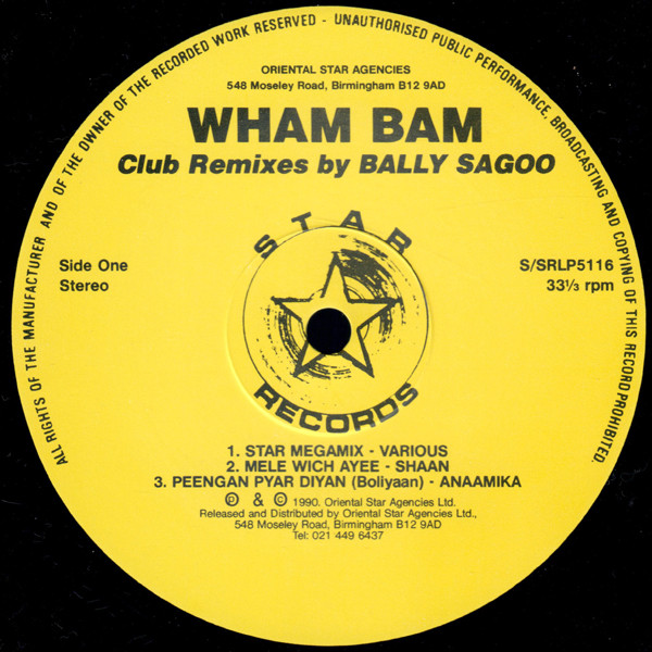 Bally Sagoo - Wham Bam | Star Records (SRLP 5116) - 3