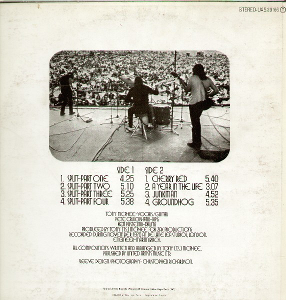 The Groundhogs - Split | United Artists Records (UAS 29.166) - 2