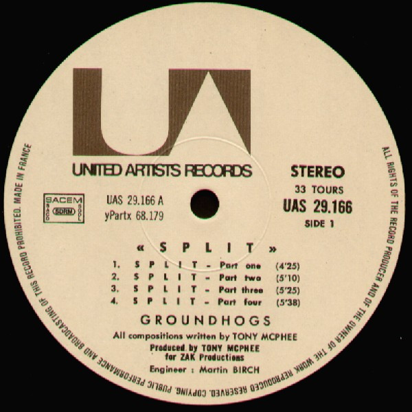The Groundhogs - Split | United Artists Records (UAS 29.166) - 3