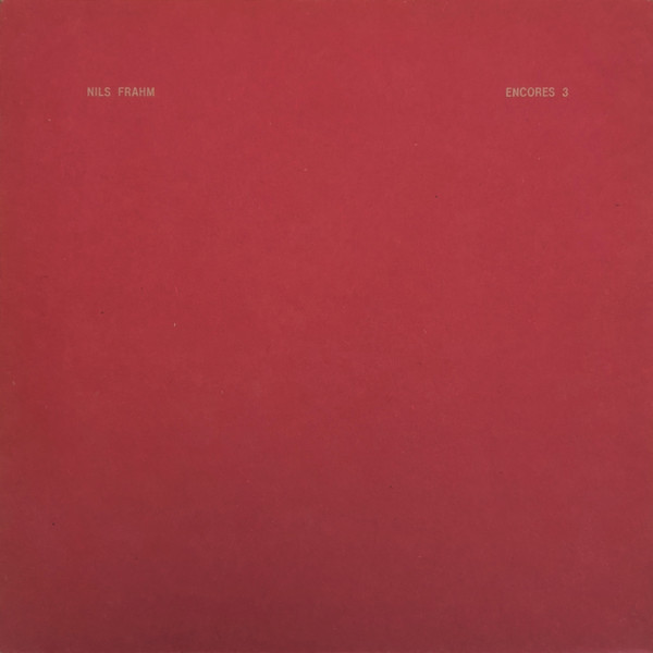 Nils Frahm - Encores 3 | Erased Tapes Records (ERATP125LP) Nils Frahm - Encores 3 | Erased Tapes Records (ERATP125LP)
