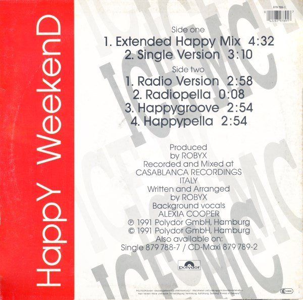 ICE MC - Happy Weekend | Polydor (879 789-1) - 2 ICE MC - Happy Weekend | Polydor (879 789-1) - 2