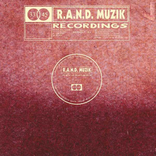 Asphalt DJ - RM12038 | R.A.N.D. Muzik Recordings (RM12038)